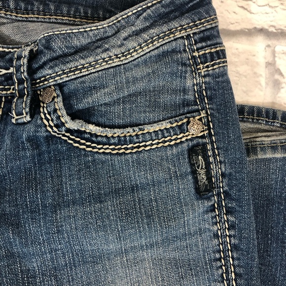 Silver Jeans Lola Bootcut Lightly distressed Stretch size 29 - Picture 7 of 15